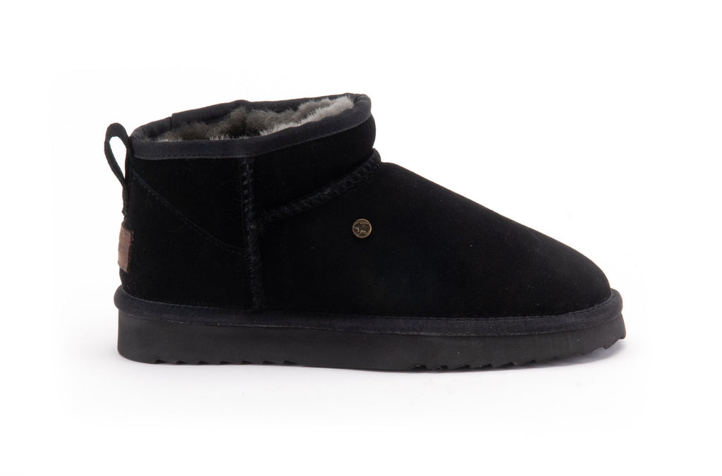 WARMBAT Damenschuhe Schaffell Booties DURACK black