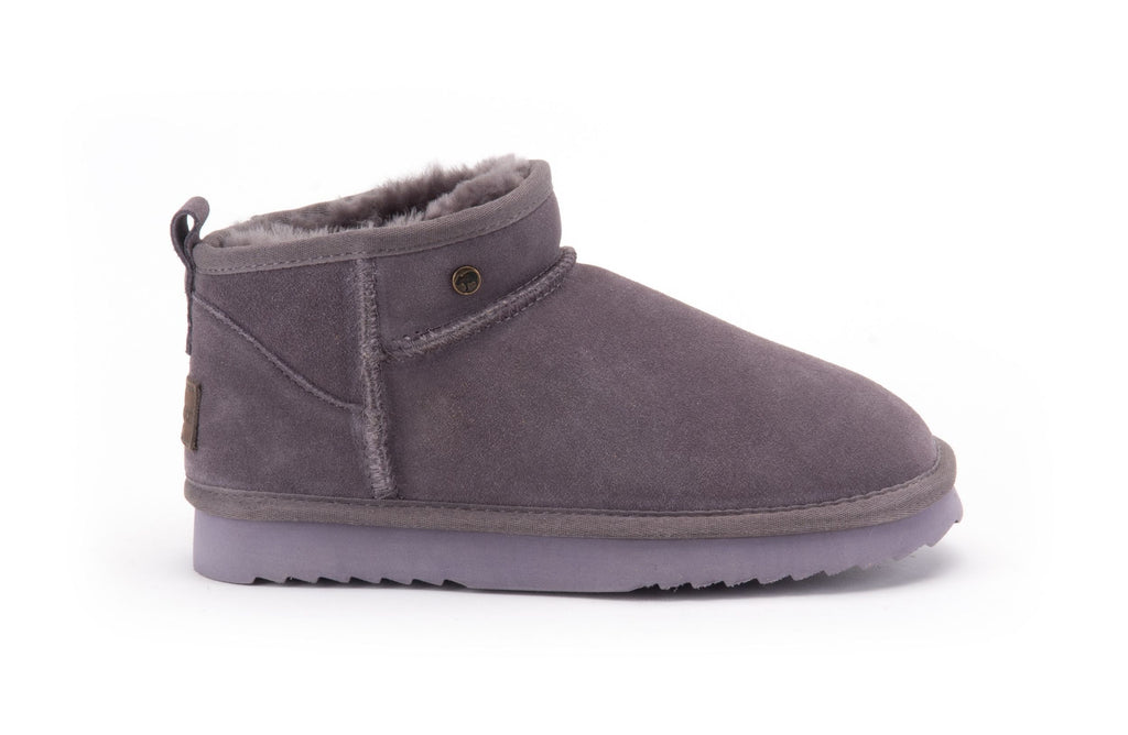 WARMBAT Damenschuhe Schaffell Booties DURACK plum