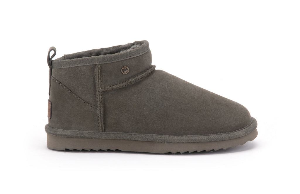 WARMBAT Damenschuhe Schaffell Booties DURACK olive