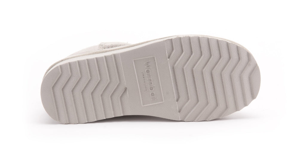 WARMBAT Damenschuhe Schaffell Booties DURACK cement