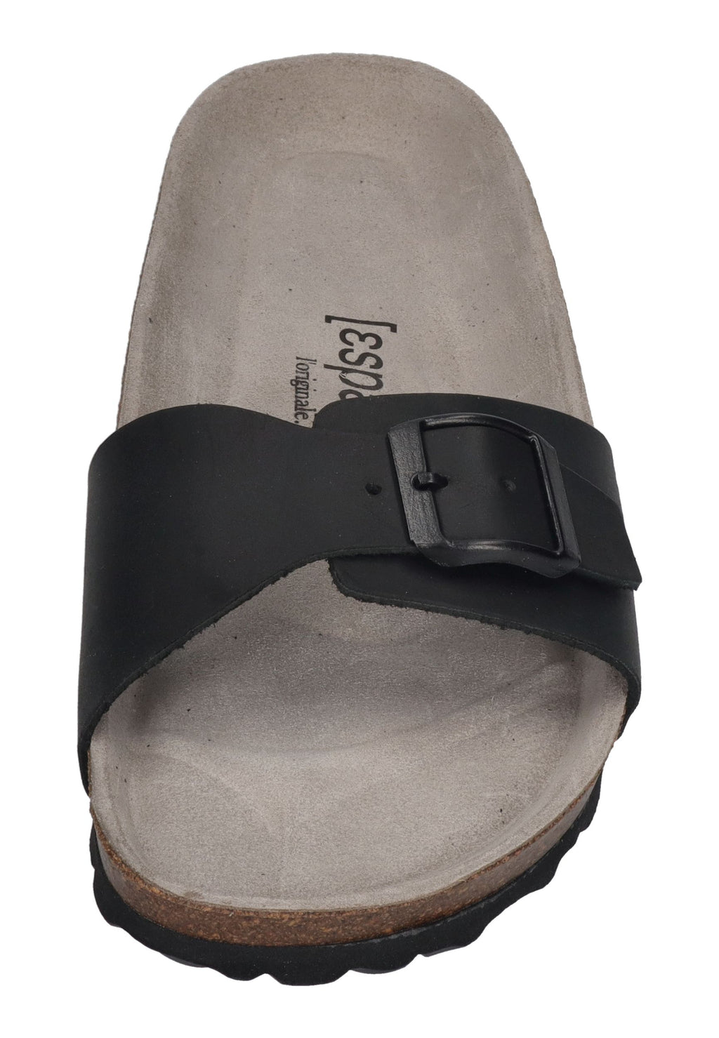 ESPADRIJ L'ORIGINALE Damen Pantolette SOLEA CUIR noir