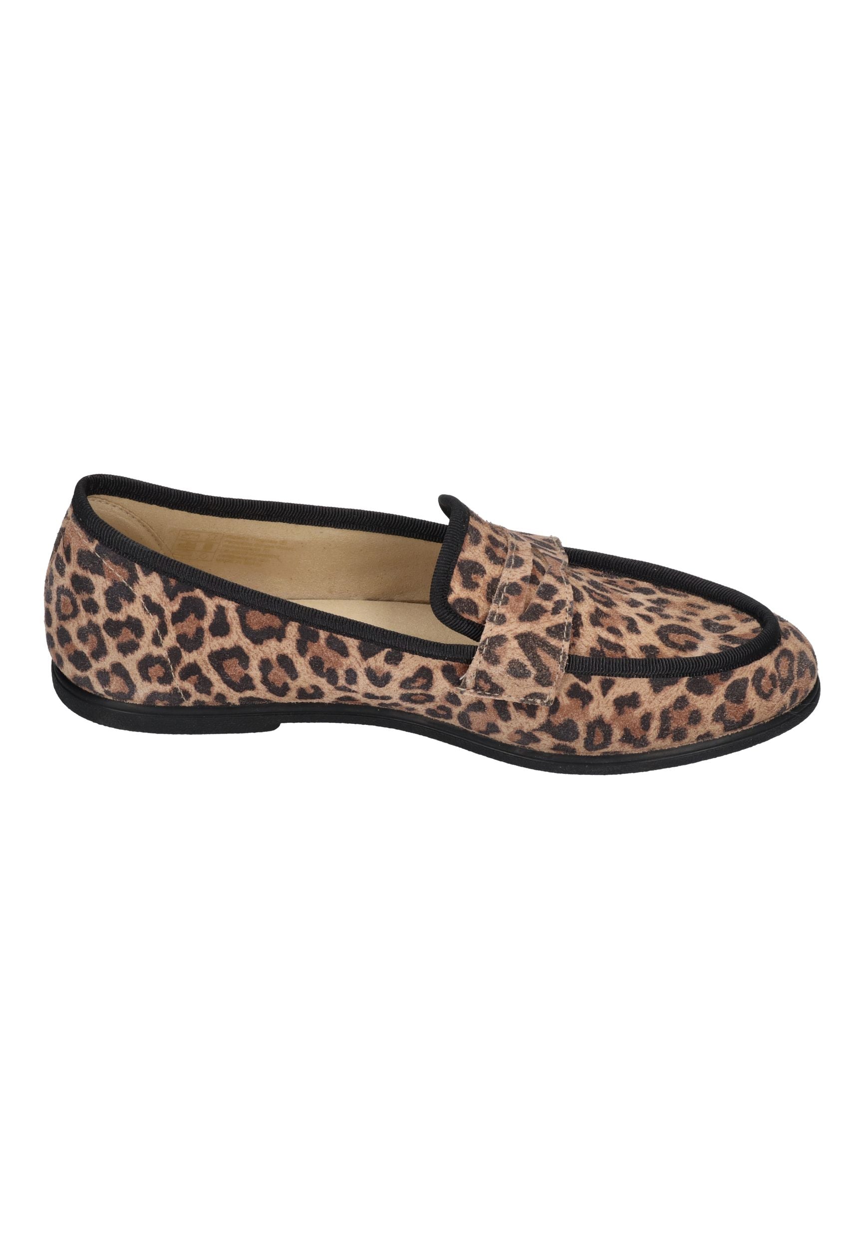ESPADRIJ L'ORIGINALE Damen Slipper LOAFER CLASSIC VELOUR LEO leopard