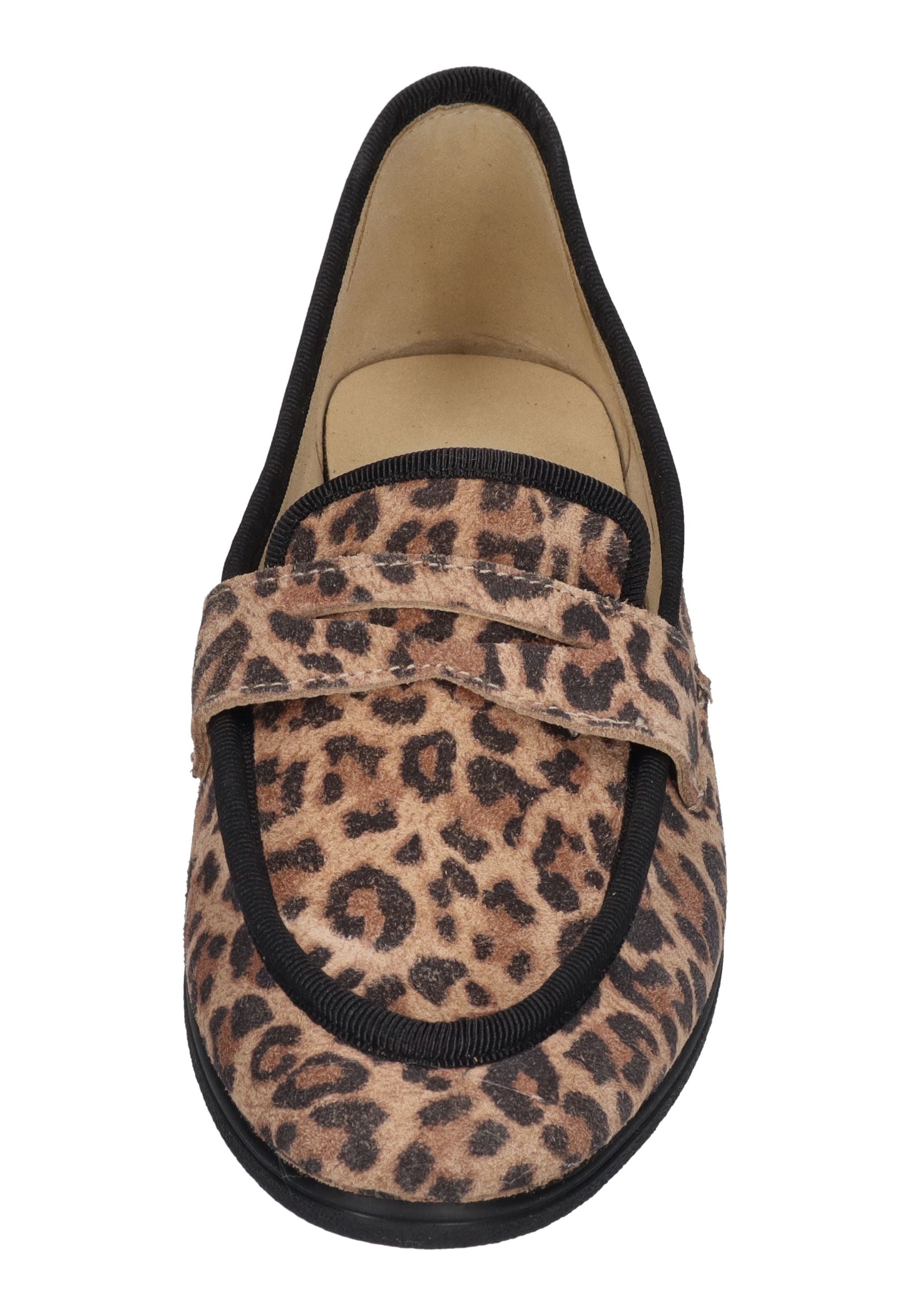 ESPADRIJ L'ORIGINALE Damen Slipper LOAFER CLASSIC VELOUR LEO leopard