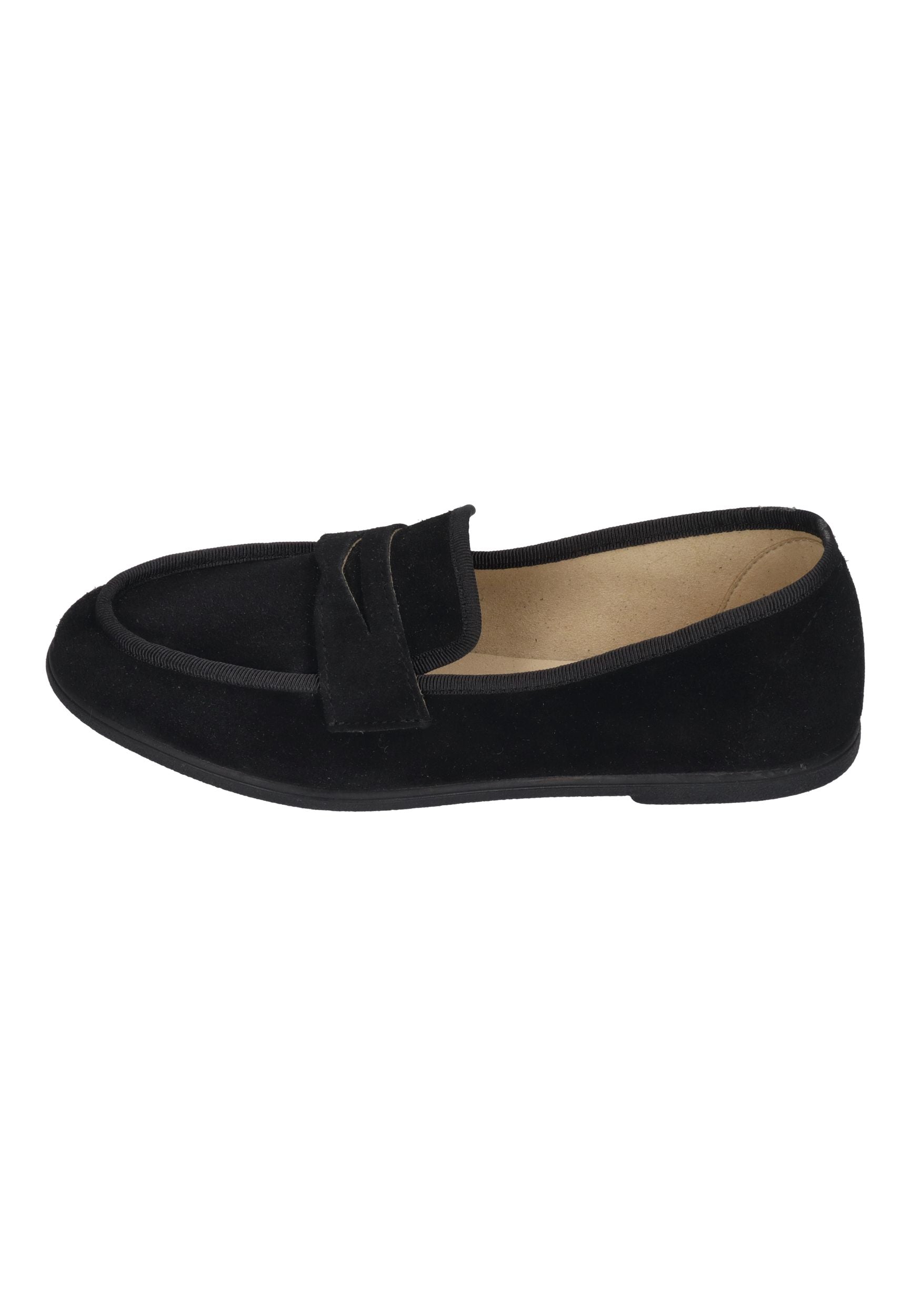ESPADRIJ L'ORIGINALE Damen Slipper LOAFER CLASSIC VELOUR noir