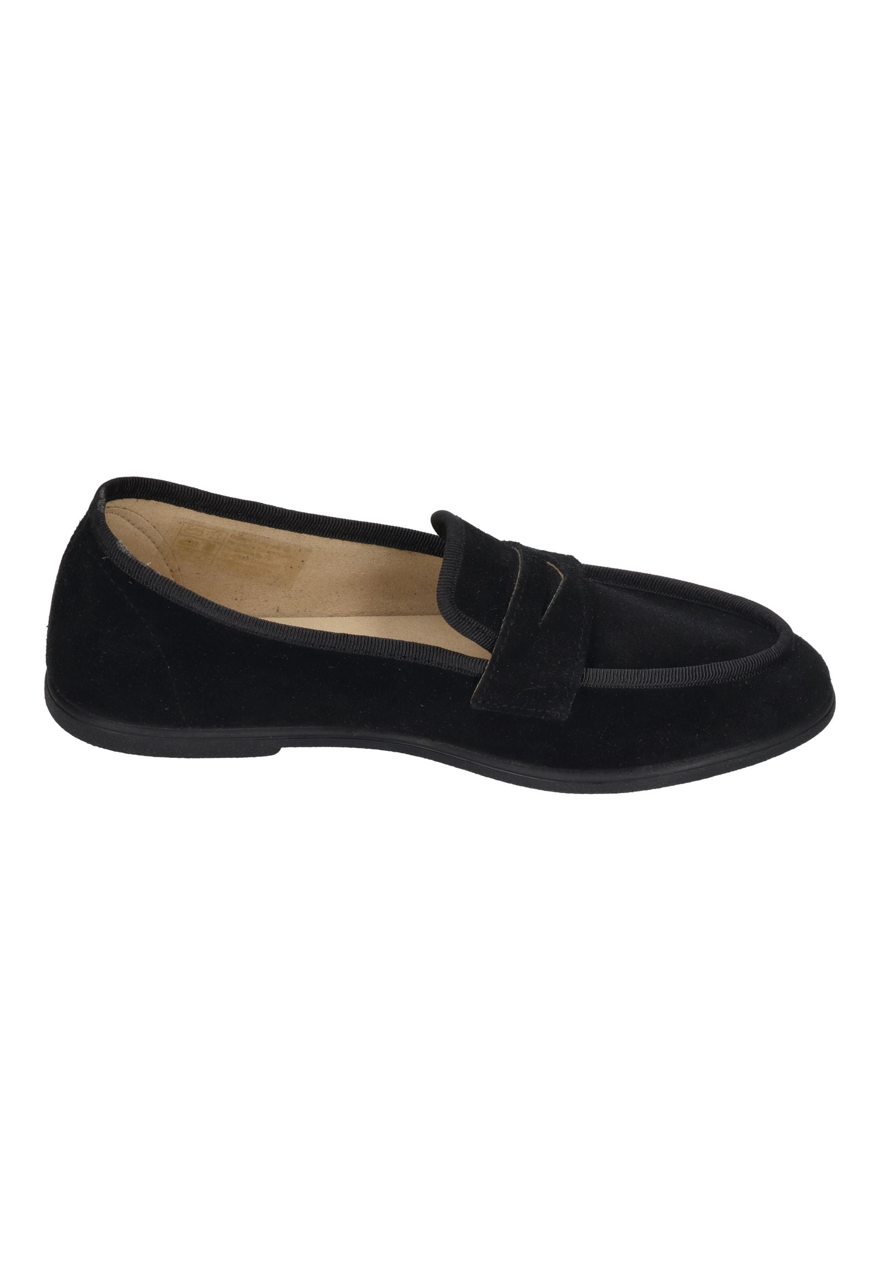 ESPADRIJ L'ORIGINALE Damen Slipper LOAFER CLASSIC VELOUR noir