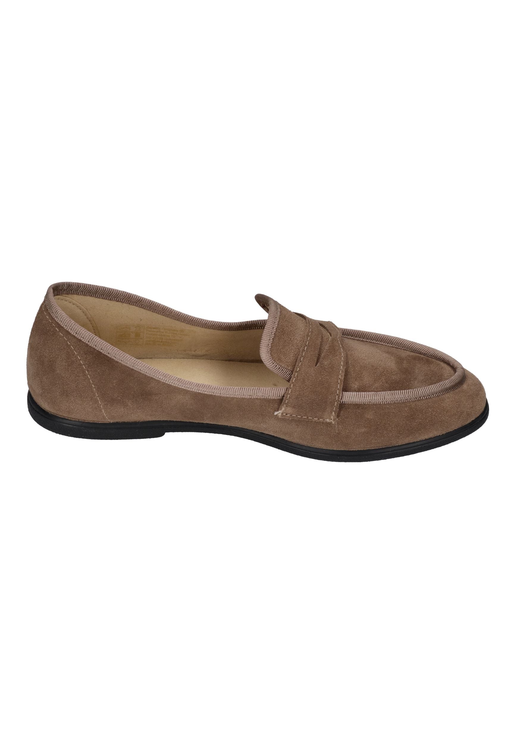 ESPADRIJ L'ORIGINALE Damen Slipper LOAFER CLASSIC VELOUR tabacco