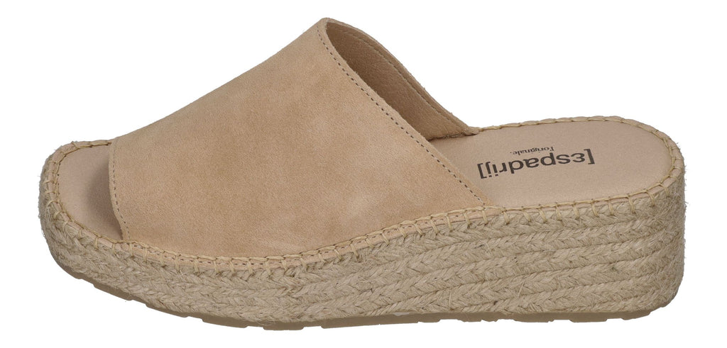 ESPADRIJ L'ORIGINALE Damenschuhe PANTOLETTE WEDGE beige