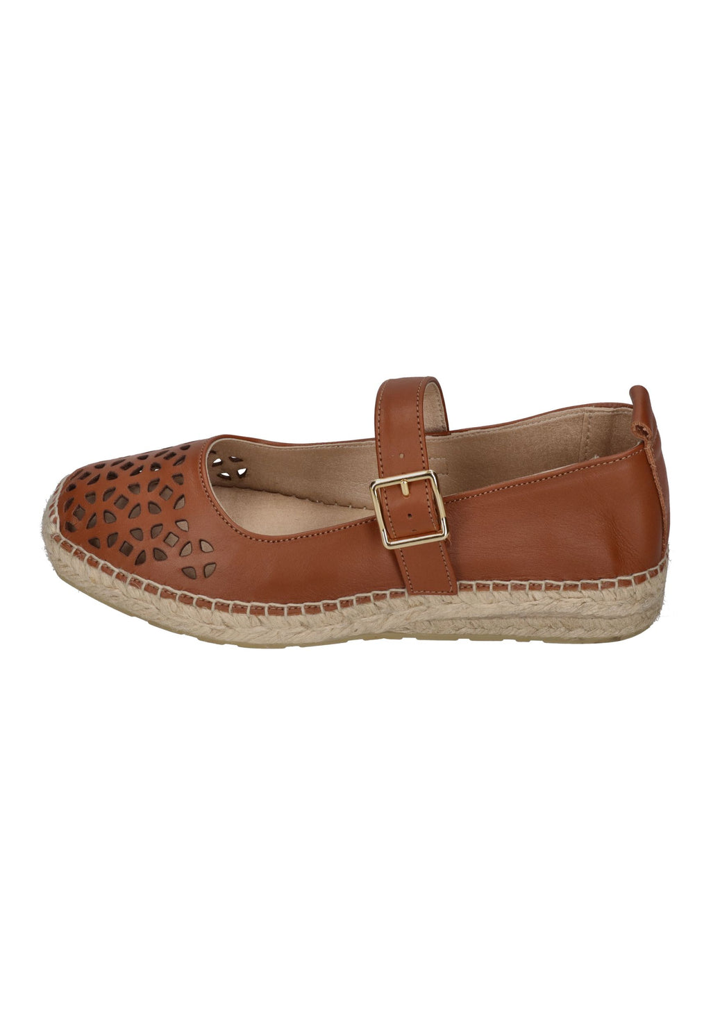 ESPADRIJ L'ORIGINALE Espadrilles BALLERINE GRILLE cognac