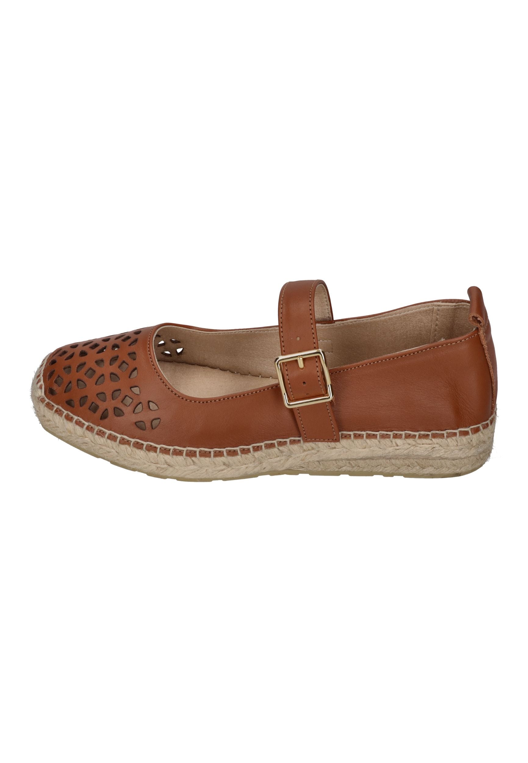 ESPADRIJ L'ORIGINALE Espadrilles BALLERINE GRILLE cognac