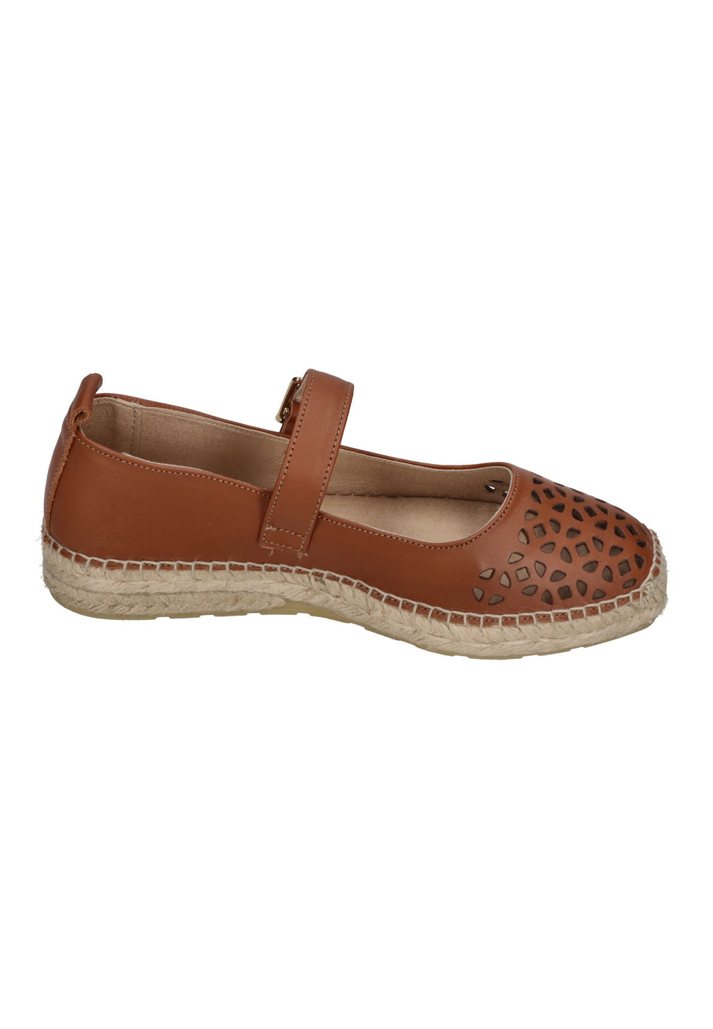 ESPADRIJ L'ORIGINALE Espadrilles BALLERINE GRILLE cognac