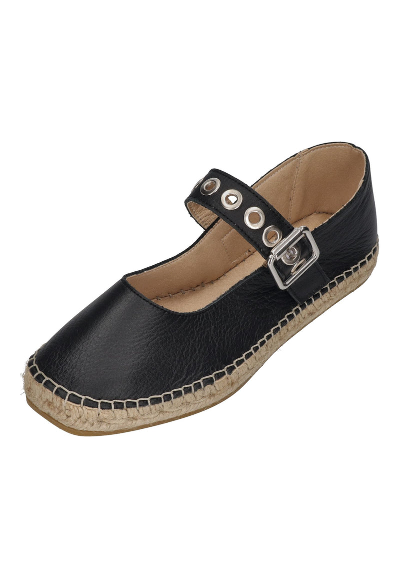 ESPADRIJ L'ORIGINALE Damen Espadrilles BALLERINE ROQUE noir