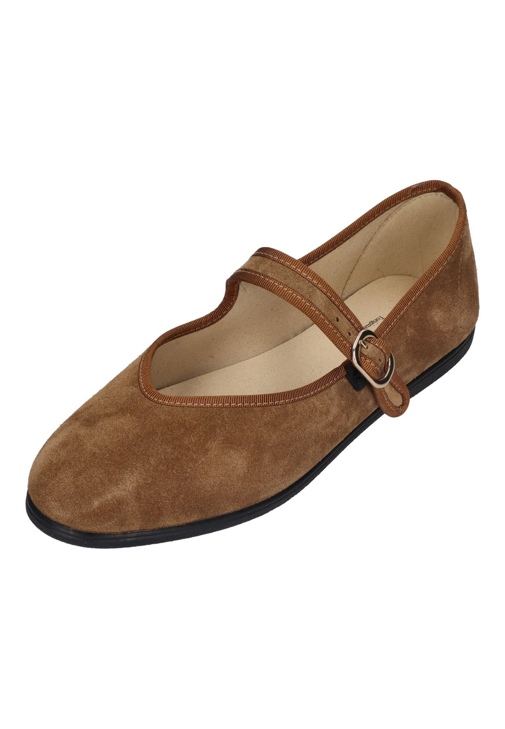 ESPADRIJ L'ORIGINALE Espadrilles BALLERINE SINGLE VELOUR cognac