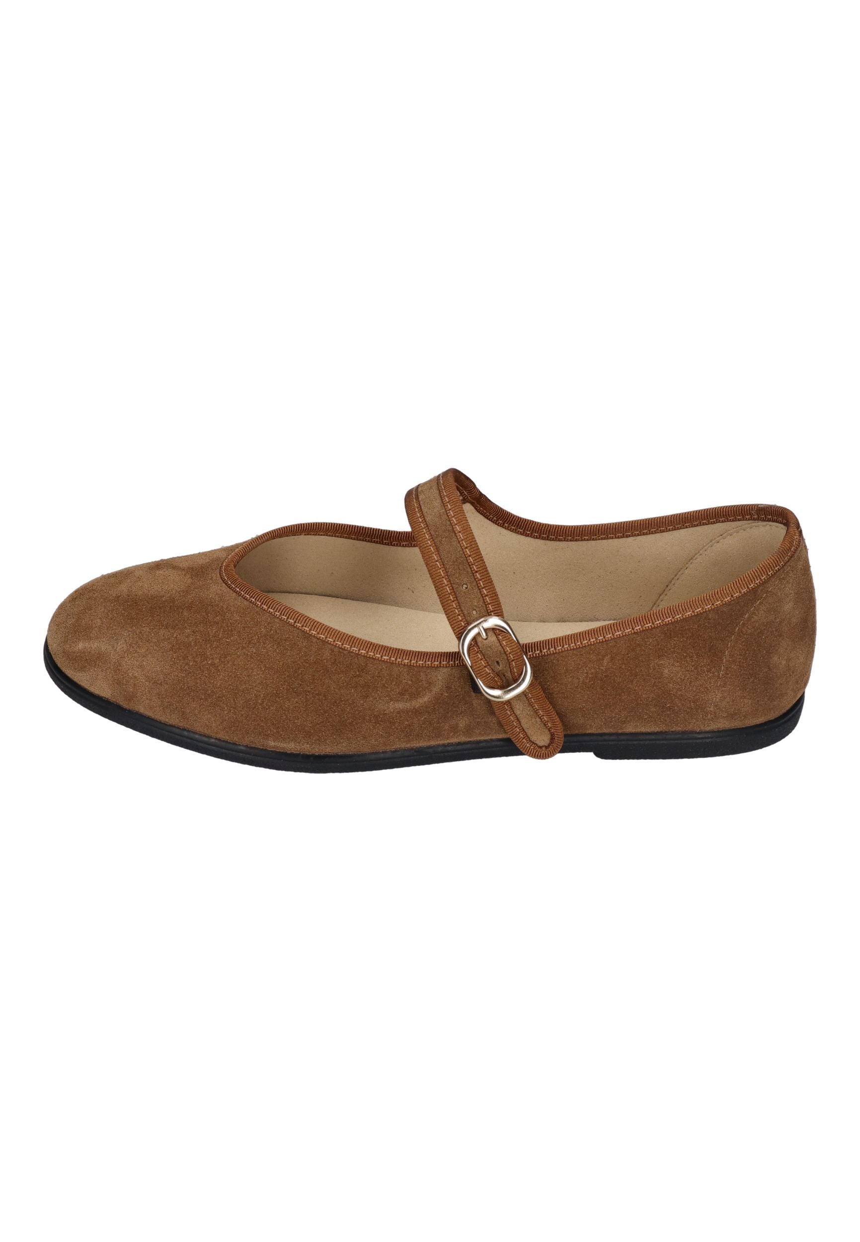 ESPADRIJ L'ORIGINALE Espadrilles BALLERINE SINGLE VELOUR cognac