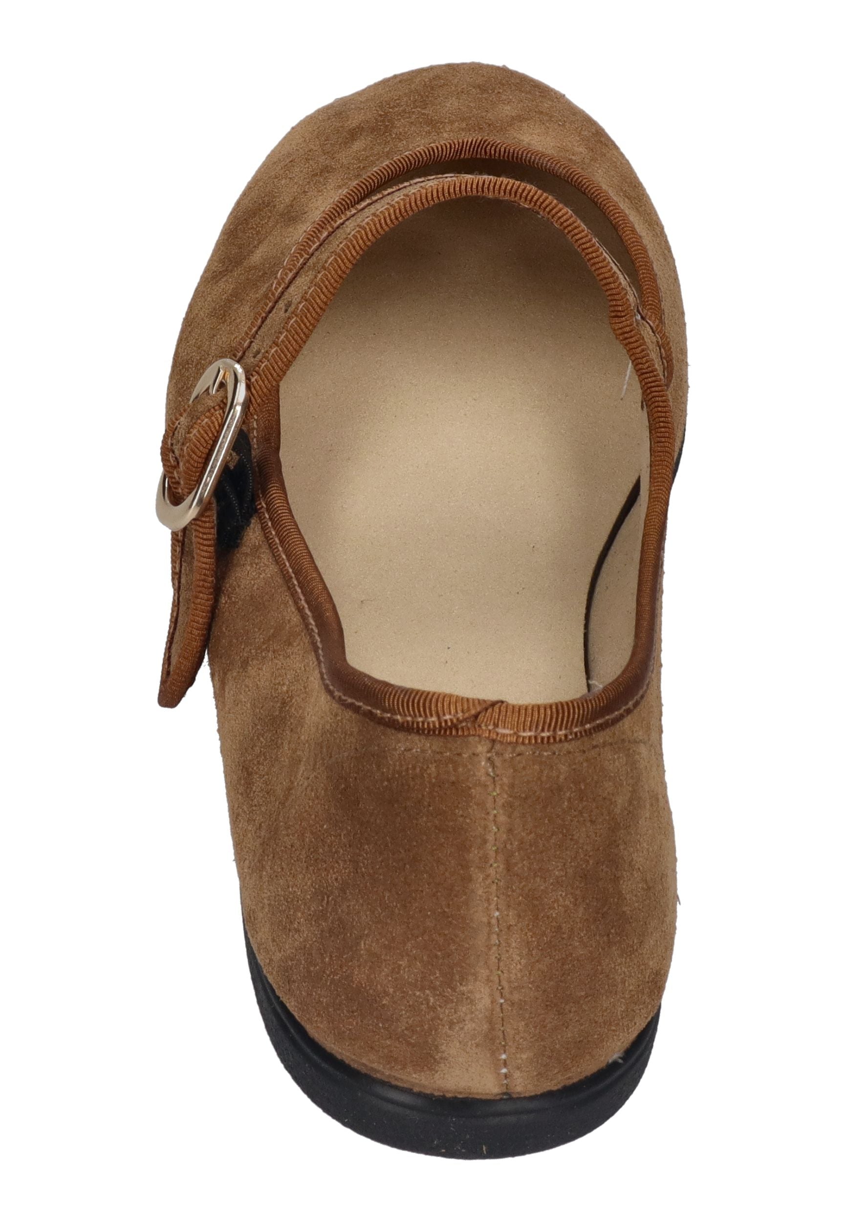 ESPADRIJ L'ORIGINALE Espadrilles BALLERINE SINGLE VELOUR cognac