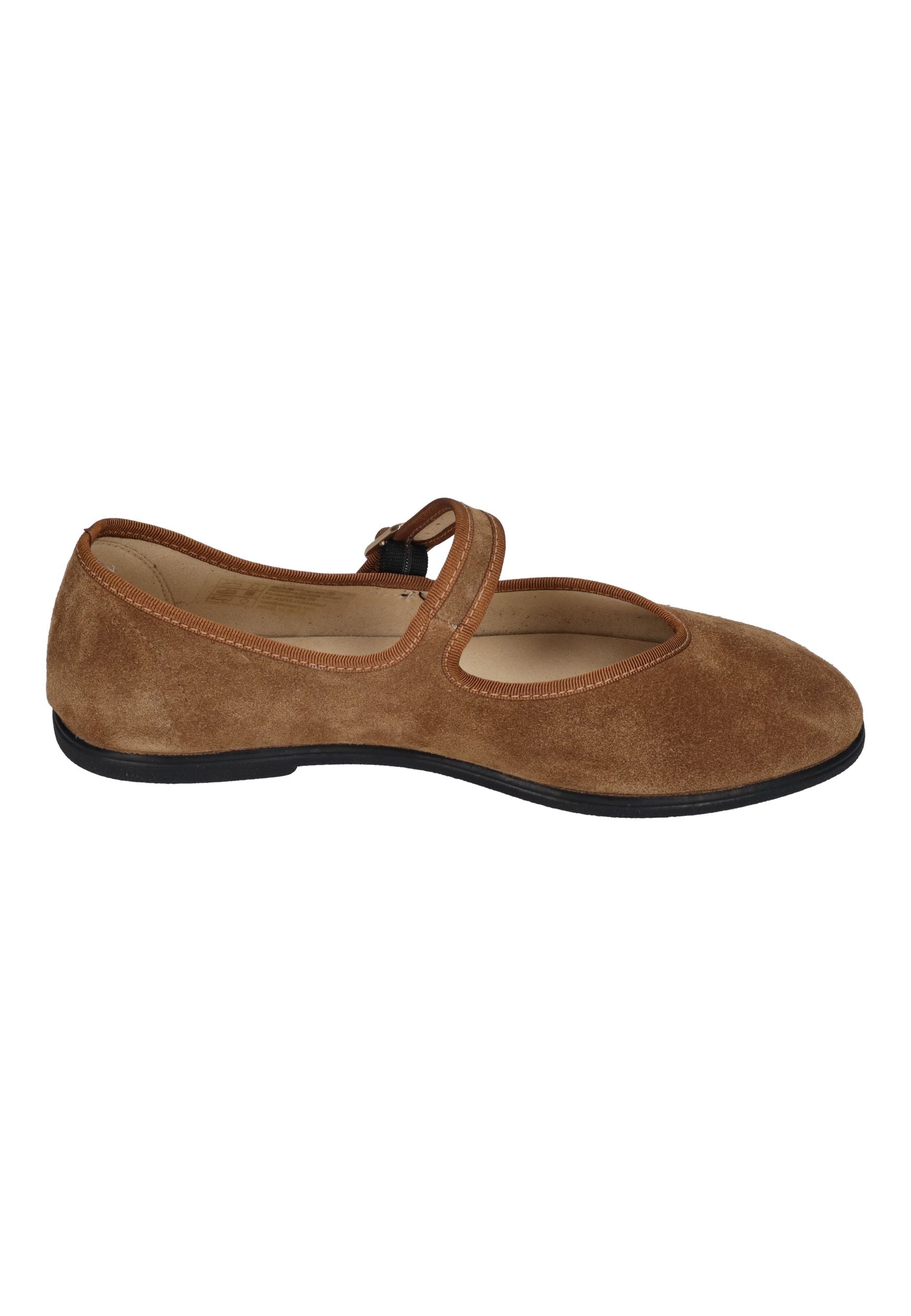 ESPADRIJ L'ORIGINALE Espadrilles BALLERINE SINGLE VELOUR cognac