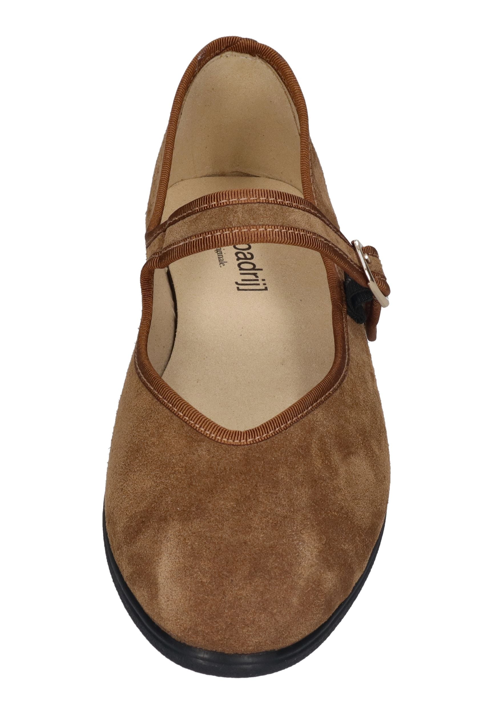 ESPADRIJ L'ORIGINALE Espadrilles BALLERINE SINGLE VELOUR cognac
