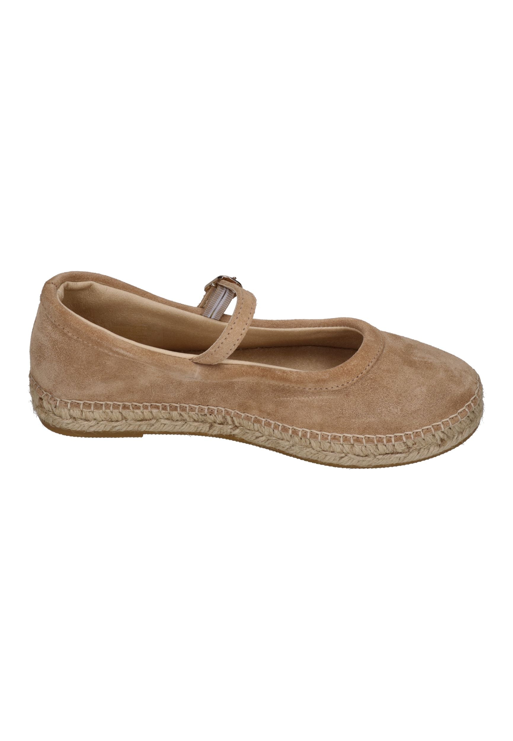 ESPADRIJ L'ORIGINALE Espadrilles BALLERINE VELOUR tan clair