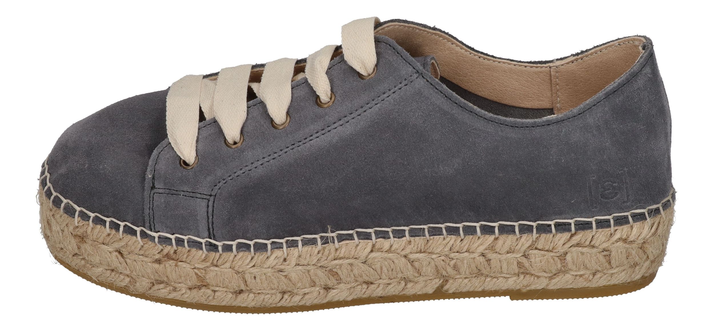 ESPADRIJ L'ORIGINALE Espadrilles - BASKET VELOUR - asphalt
