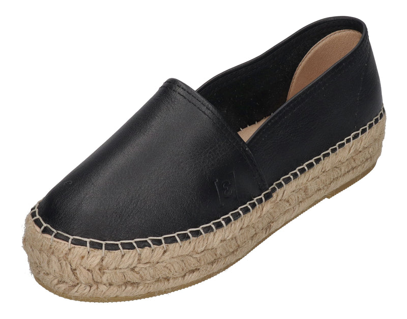 ESPADRIJ L'ORIGINALE Espadrilles - CLASSIC CUIR HIGH - noir