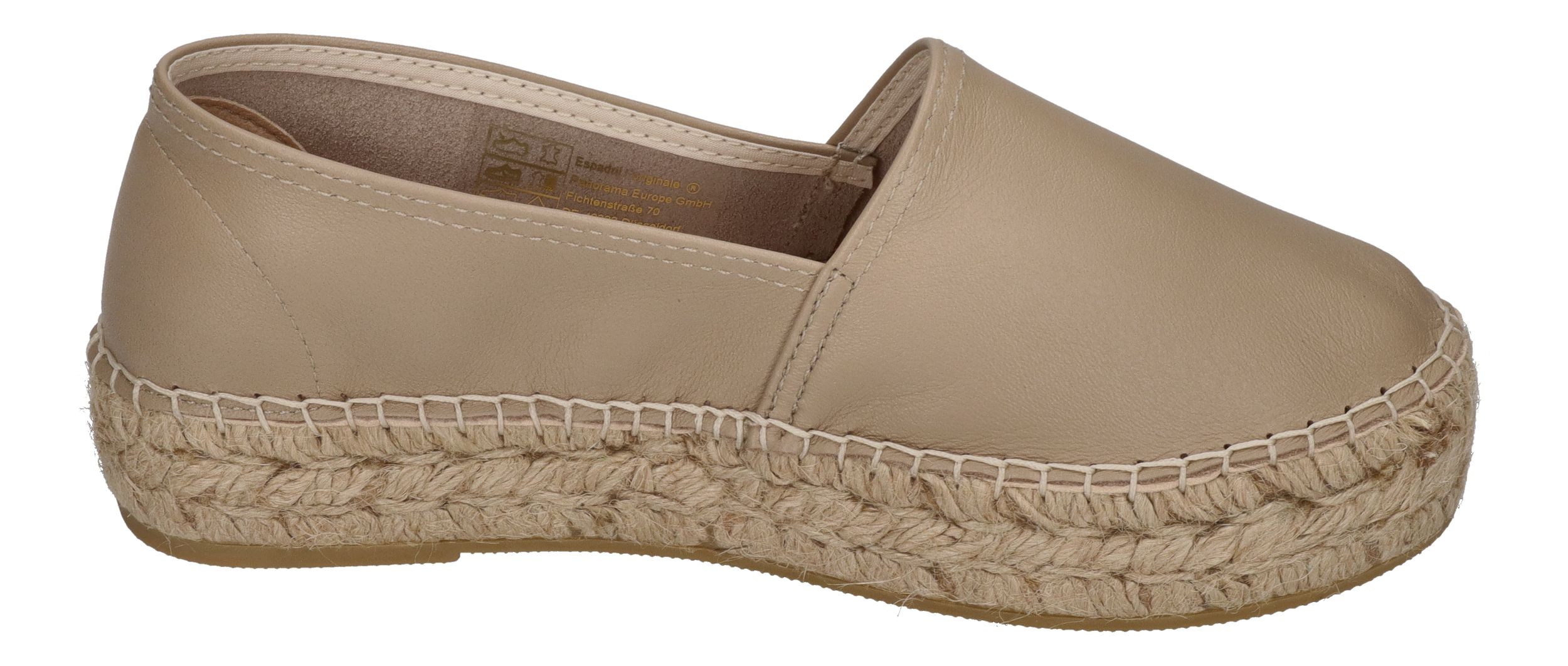 ESPADRIJ L'ORIGINALE Espadrilles - CLASSIC CUIR HIGH - taupe