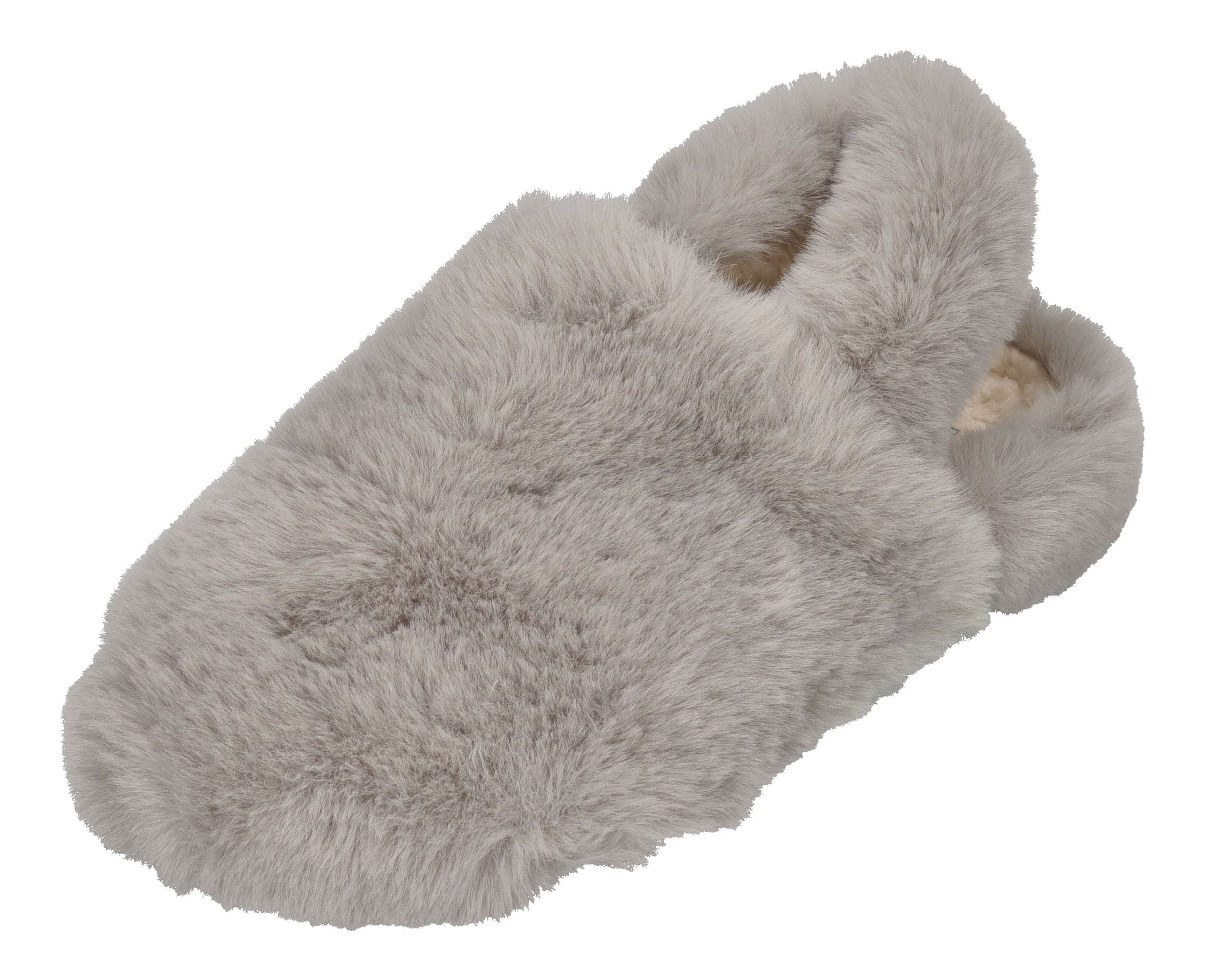 ESPADRIJ L'ORIGINALE Hausschuhe ELASTIQUE FURRY gris