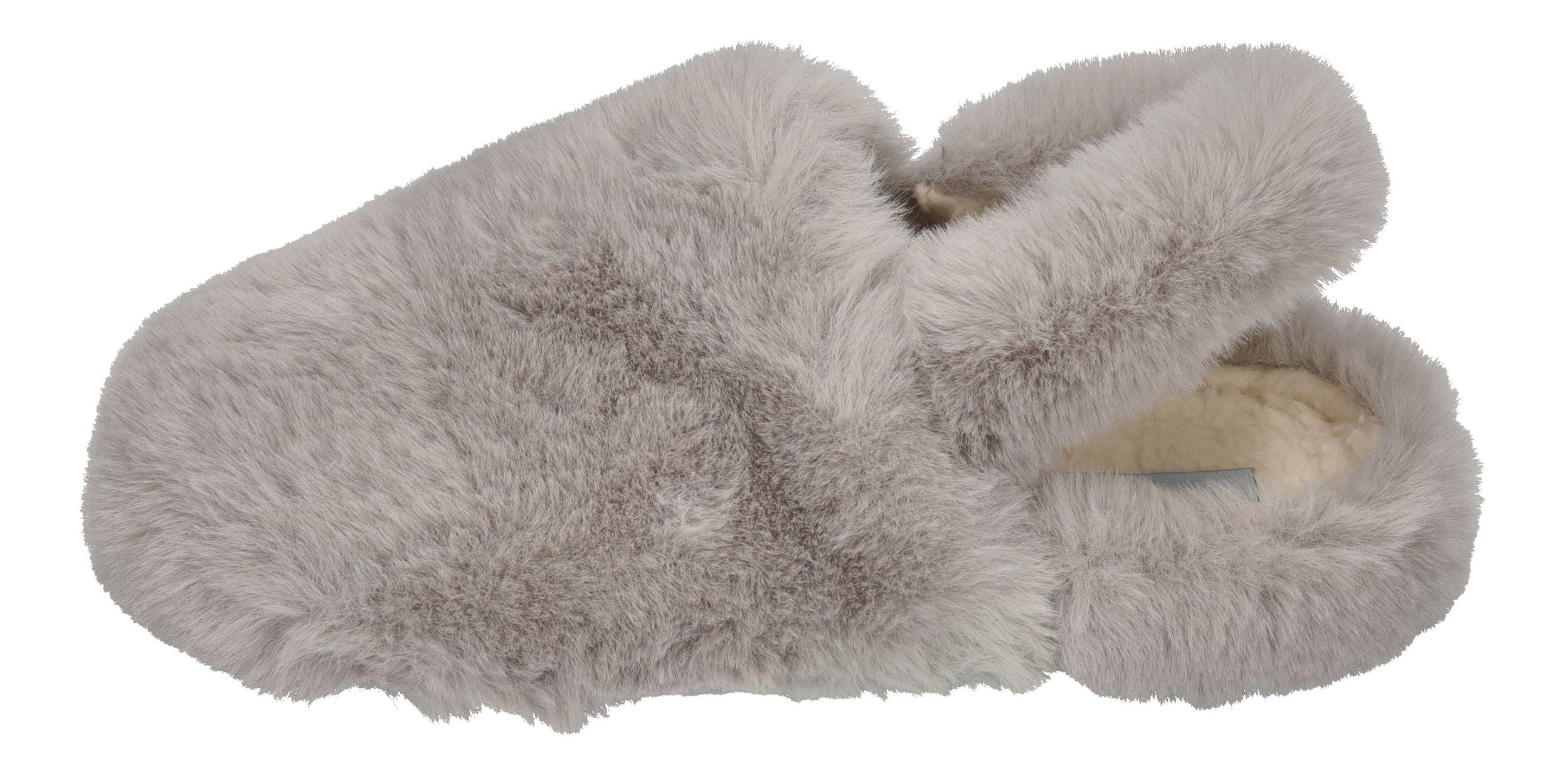 ESPADRIJ L'ORIGINALE Hausschuhe ELASTIQUE FURRY gris