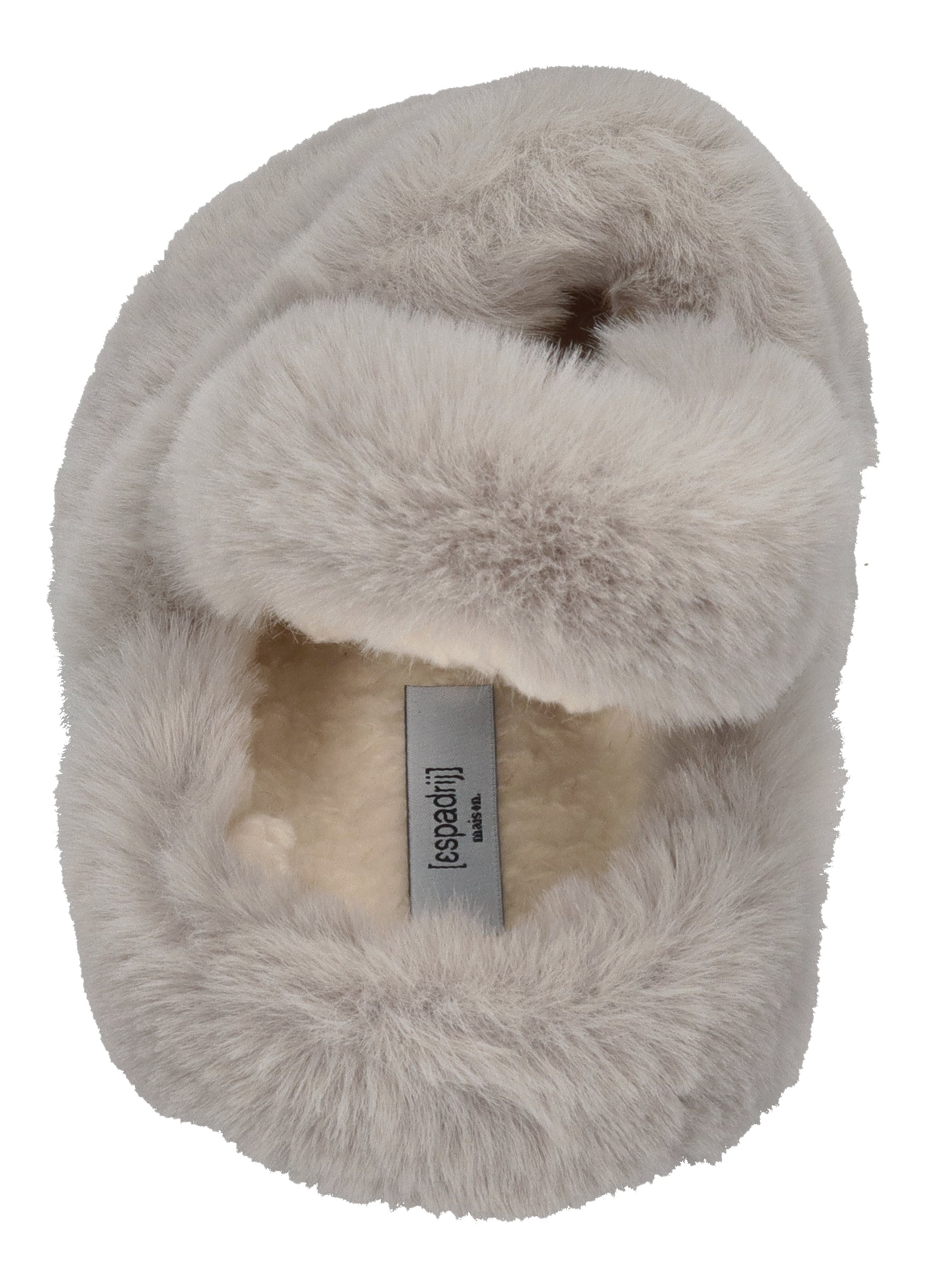 ESPADRIJ L'ORIGINALE Hausschuhe ELASTIQUE FURRY gris