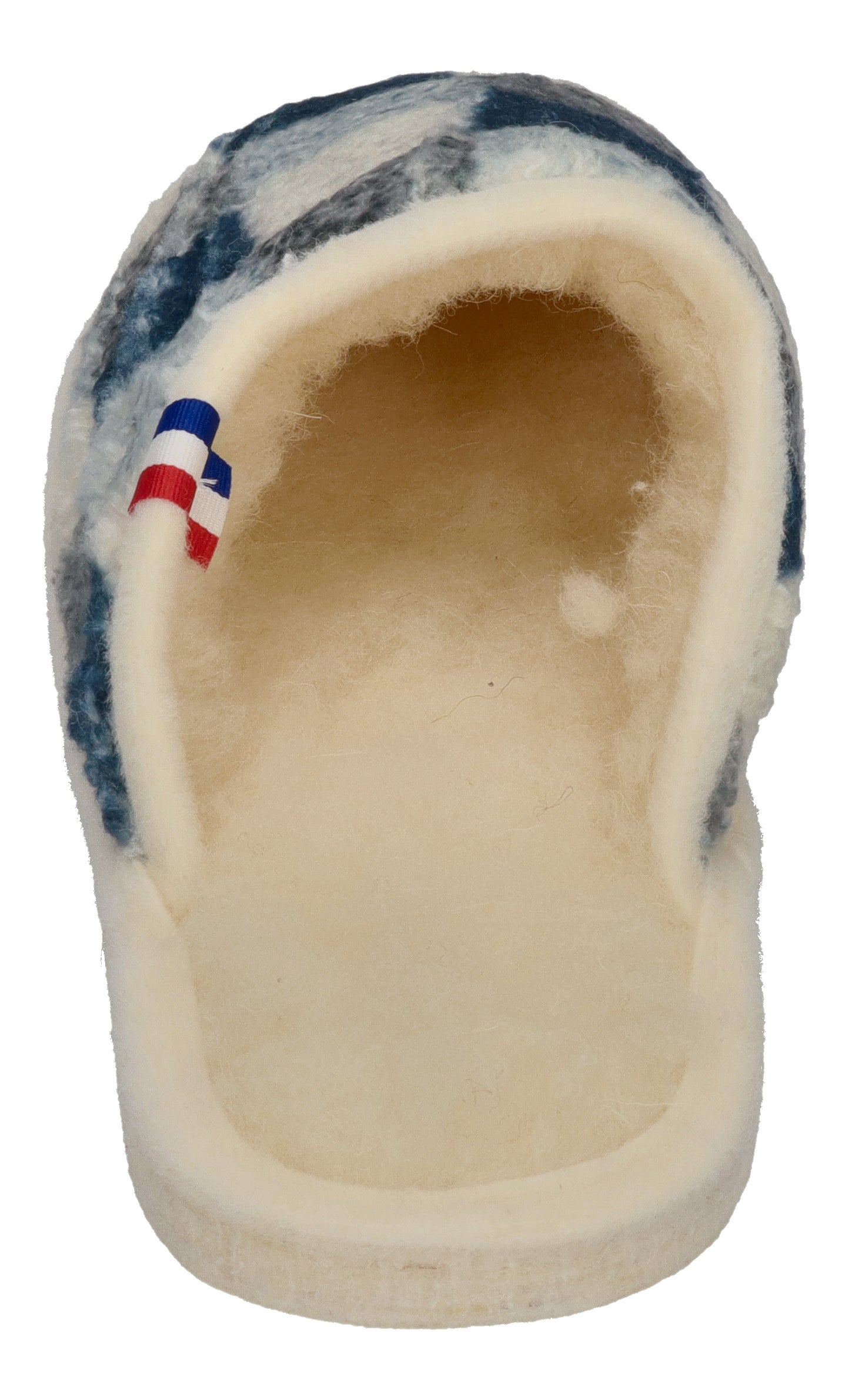 ESPADRIJ L'ORIGINALE Hausschuhe CHAUSSON WOOLCHECK marine check big
