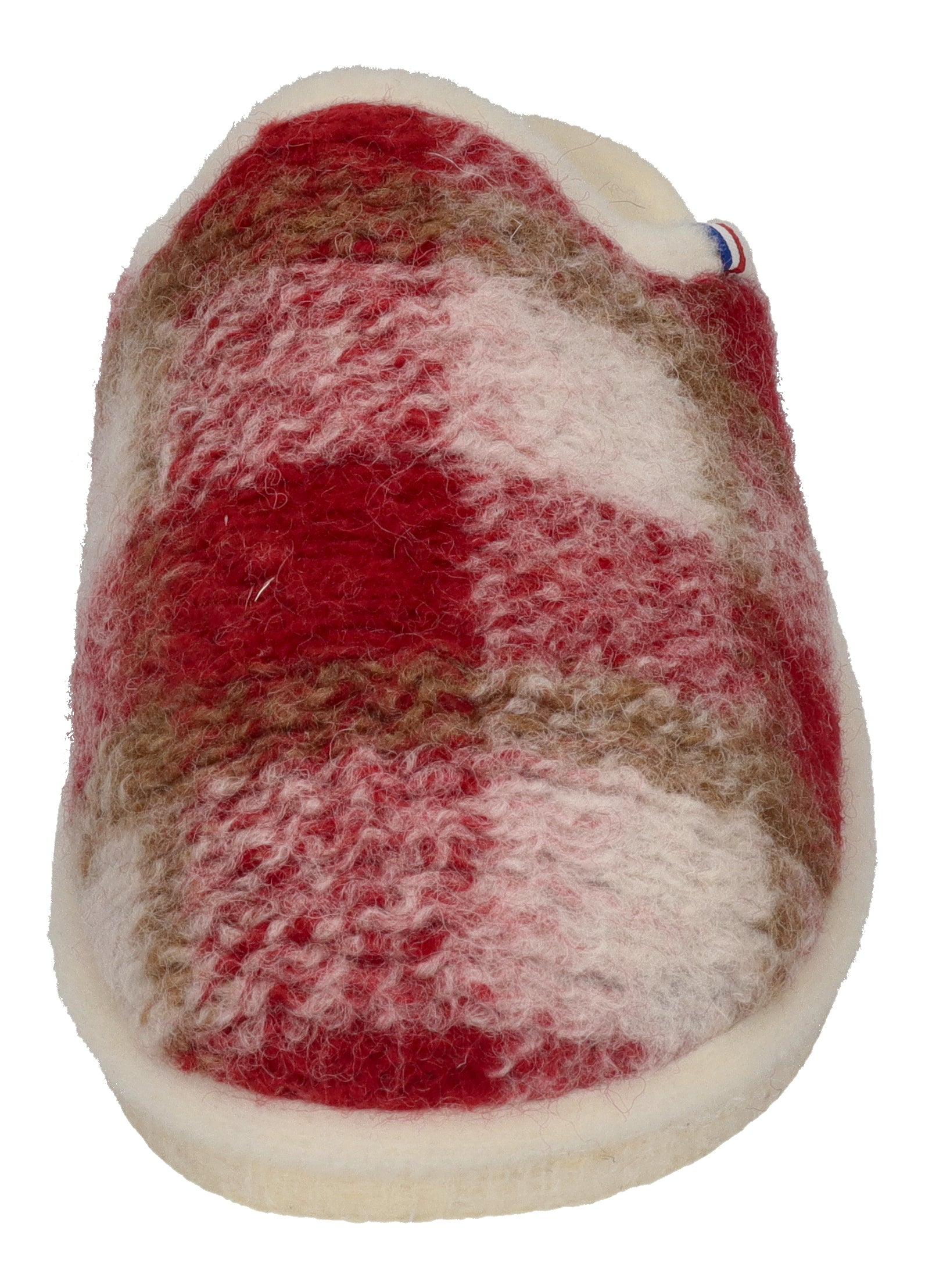 ESPADRIJ L'ORIGINALE Hausschuhe CHAUSSON WOOLCHECK rouge check big