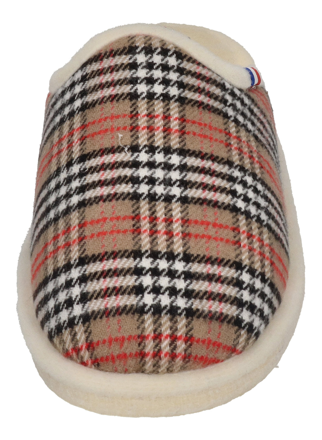 ESPADRIJ L'ORIGINALE Hausschuhe CHAUSSON WOOLCHECK sable check small