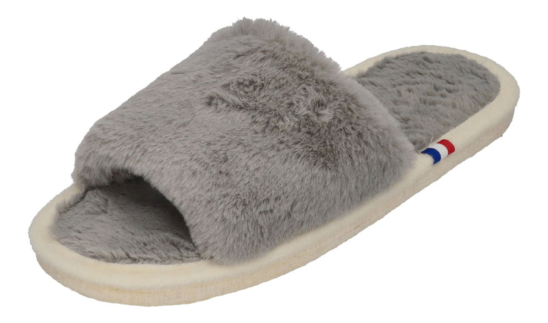 ESPADRIJ L'ORIGINALE Hausschuhe - PLAGE FLUFFY - gris