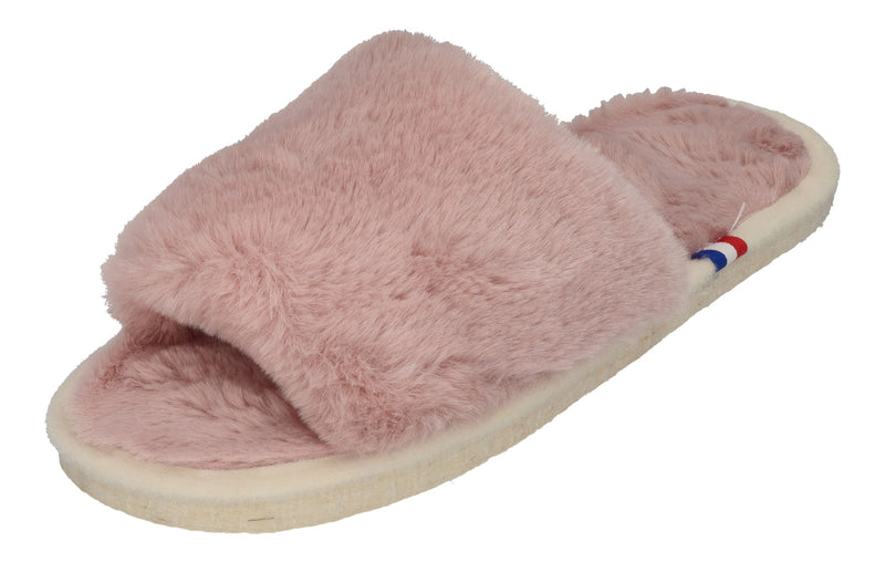ESPADRIJ L'ORIGINALE Hausschuhe - PLAGE FLUFFY - rose