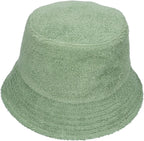 ESPADRIJ L'ORIGINALE Hut BUCKET HAT FROTTÉE 90 - vert clair