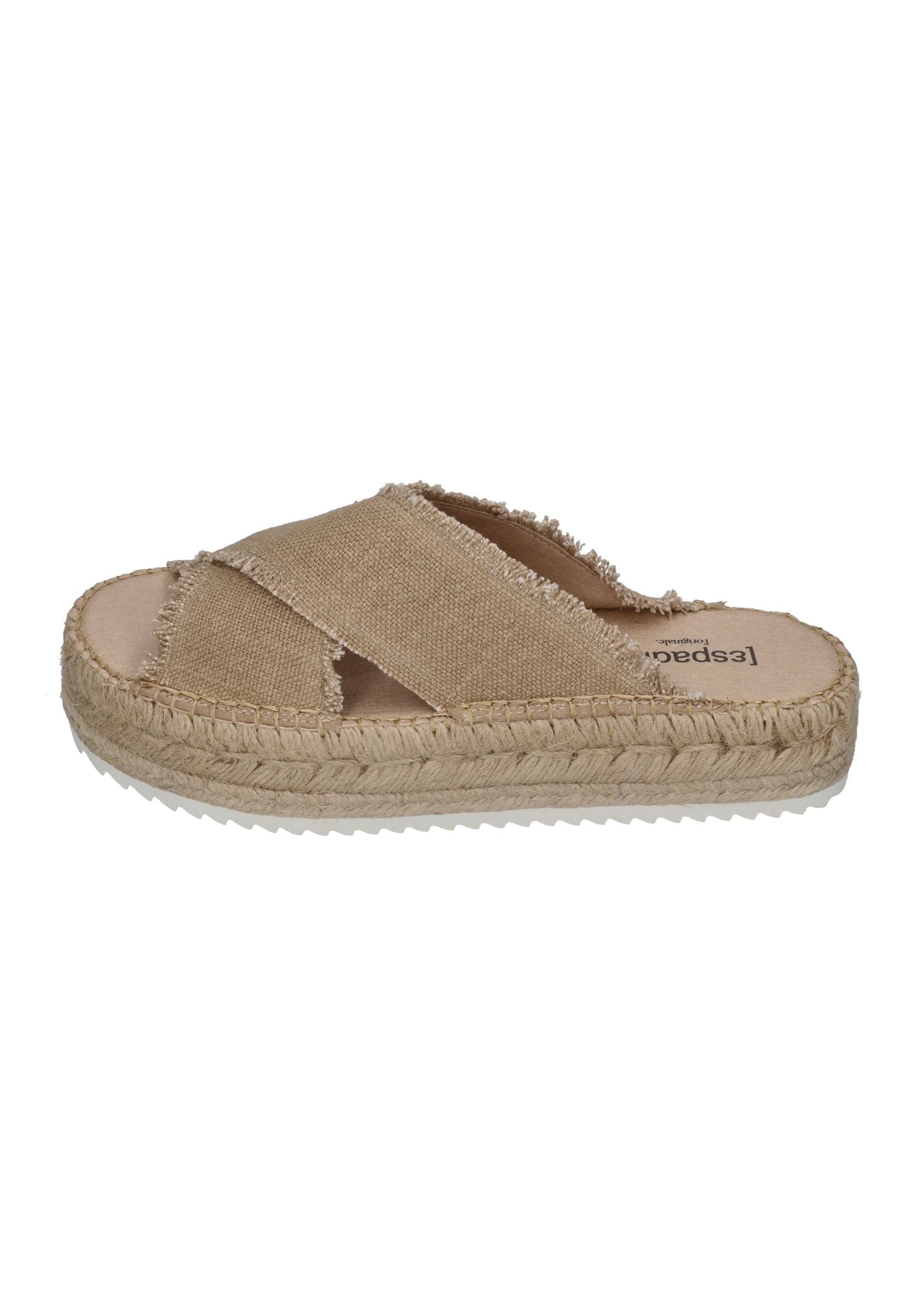 ESPADRIJ L'ORIGINALE Damen Pantolette CROISETTE LINEN sable