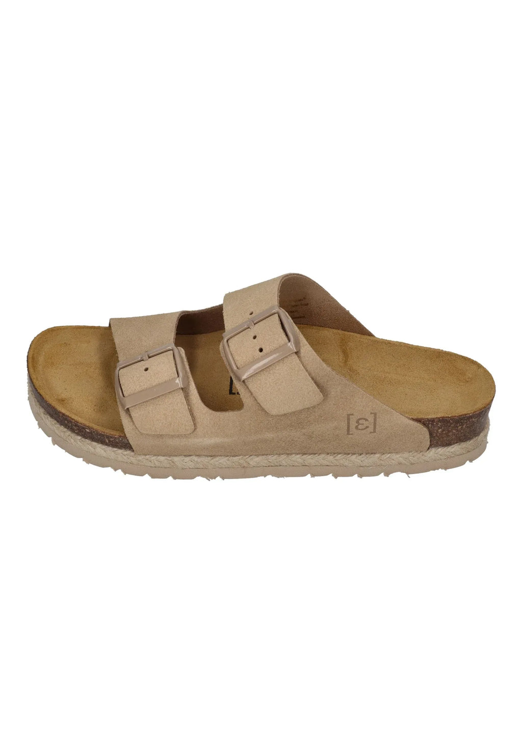 ESPADRIJ L'ORIGINALE Damen Pantolette - AMI VELOUR 2.0 - beige