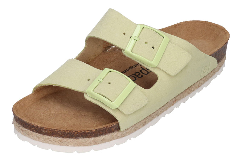 ESPADRIJ L'ORIGINALE Pantolette - AMI VELOUR - vert clair