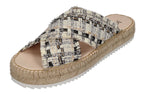 ESPADRIJ L'ORIGINALE Pantolette - CROISETTE TWEED - noir