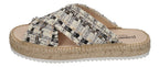 ESPADRIJ L'ORIGINALE Pantolette - CROISETTE TWEED - noir