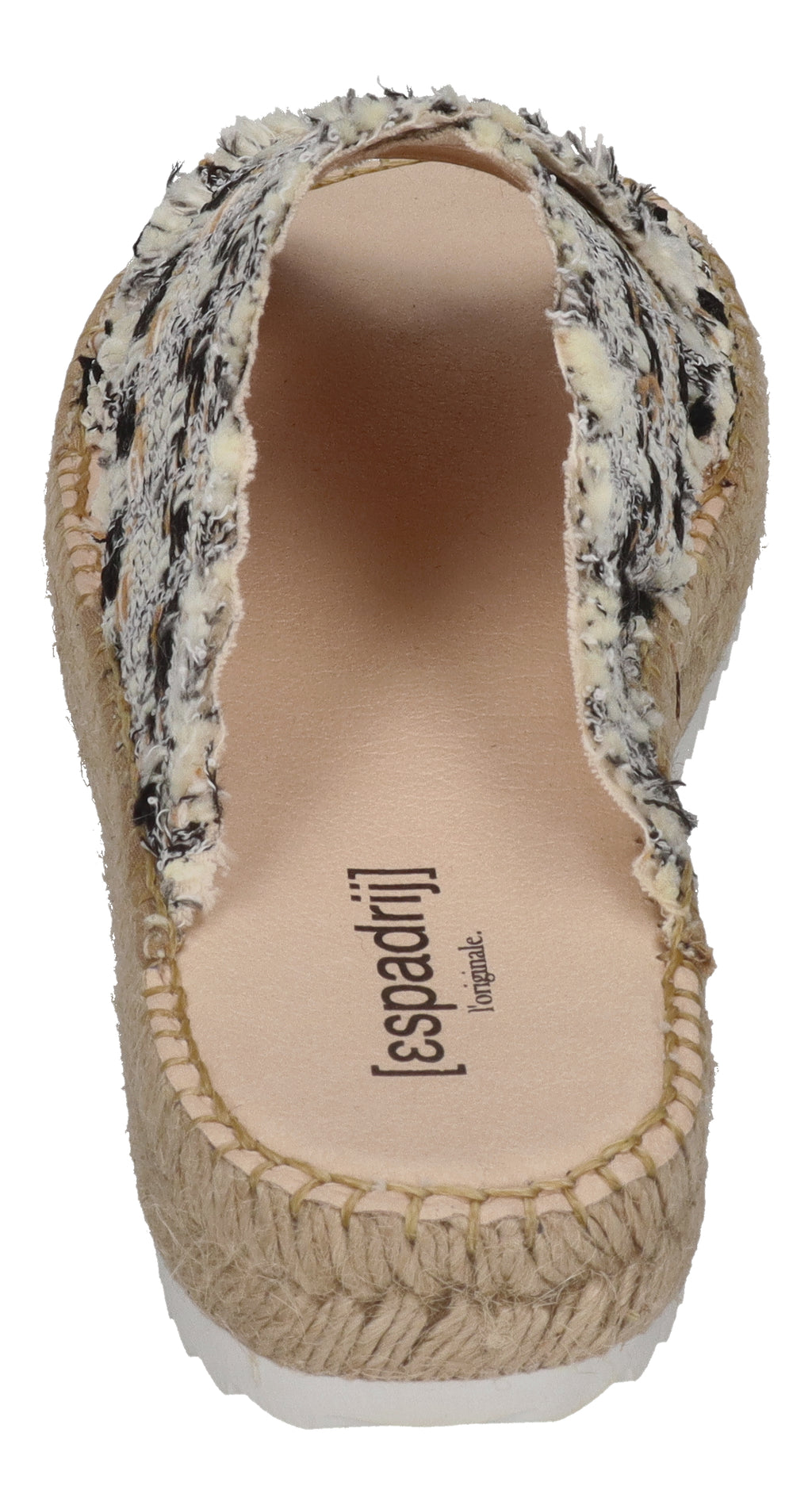 ESPADRIJ L'ORIGINALE Pantolette - CROISETTE TWEED - noir