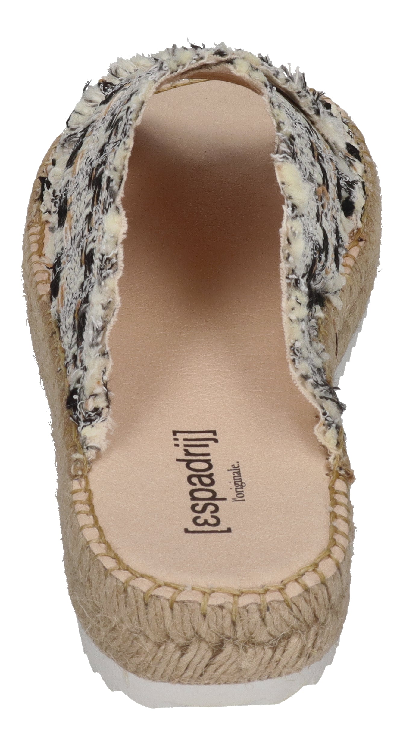 ESPADRIJ L'ORIGINALE Pantolette - CROISETTE TWEED - noir