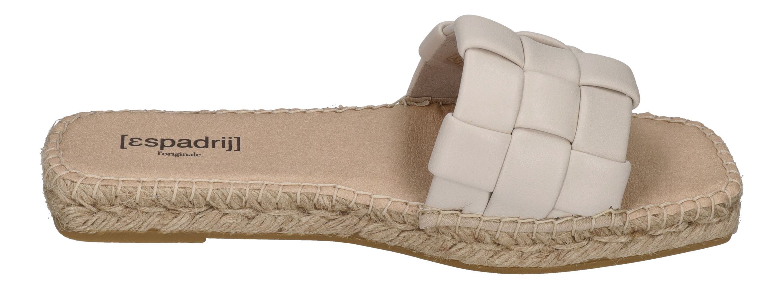 ESPADRIJ L'ORIGINALE Pantolette - CARRE CHECK - nature