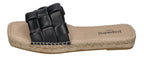 ESPADRIJ L'ORIGINALE Pantolette - CARRE CHECK - noir