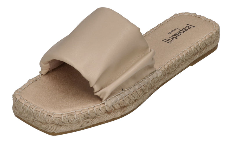 ESPADRIJ L'ORIGINALE Pantolette - CARRE RUFFLE - beige