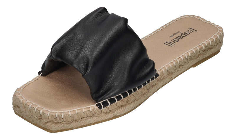 ESPADRIJ L'ORIGINALE Pantolette - CARRE RUFFLE - noir