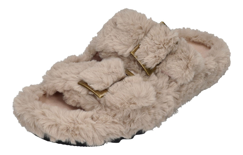 ESPADRIJ L'ORIGINALE Pantolette - CLAQUETTE FUZZY beige
