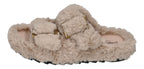 ESPADRIJ L'ORIGINALE Pantolette - CLAQUETTE FUZZY beige