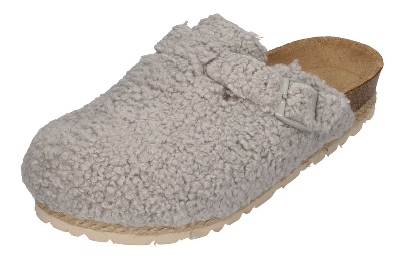 ESPADRIJ L'ORIGINALE Pantolette - CLOQ CURLY gris
