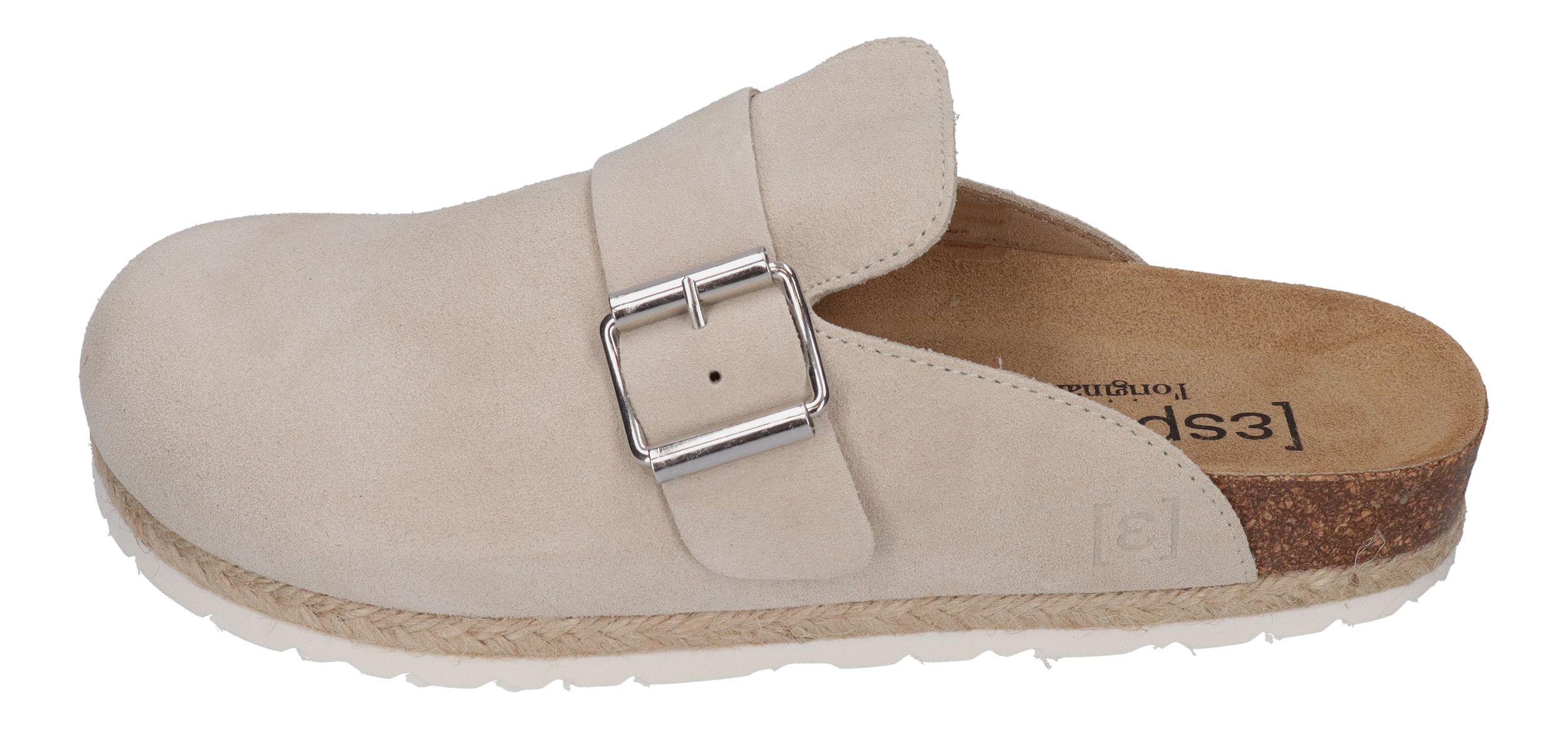 ESPADRIJ L'ORIGINALE Pantolette - CLOQ VELOUR BOUCLE - beige