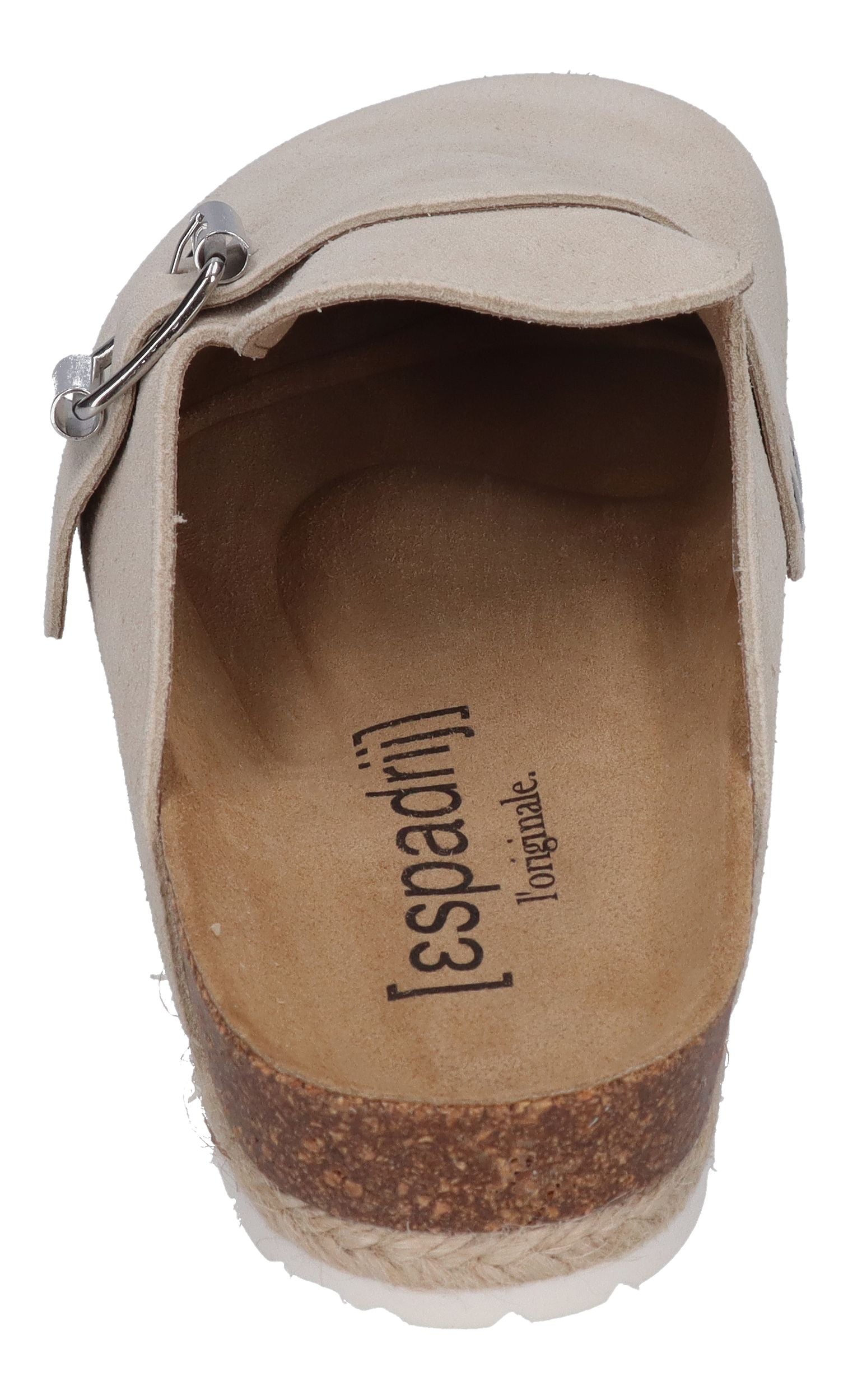 ESPADRIJ L'ORIGINALE Pantolette - CLOQ VELOUR BOUCLE - beige