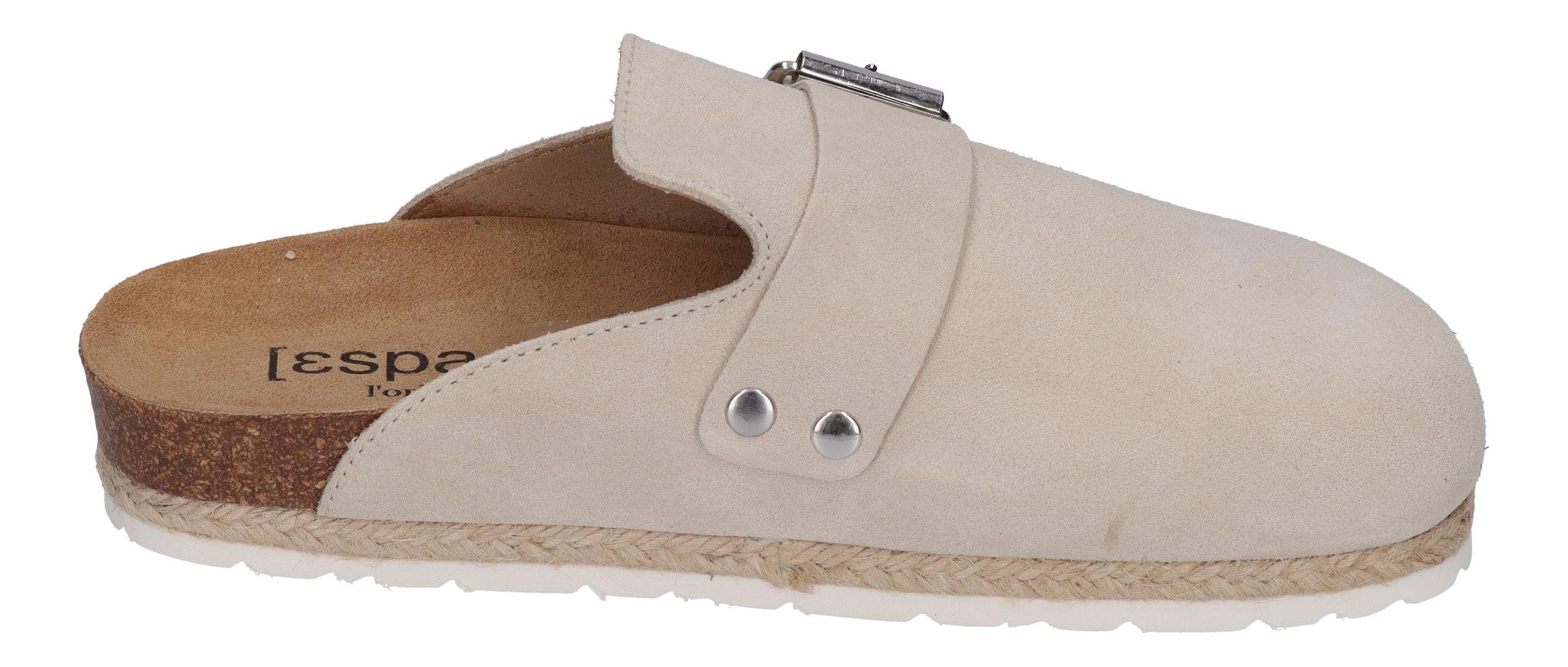 ESPADRIJ L'ORIGINALE Pantolette - CLOQ VELOUR BOUCLE - beige